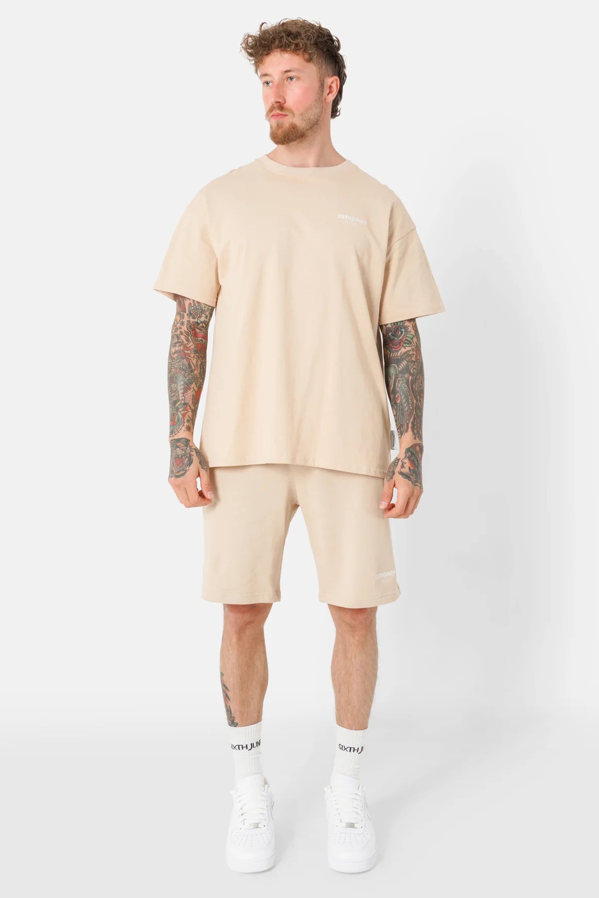 T-shirt Sixth June logo essentiel Beige