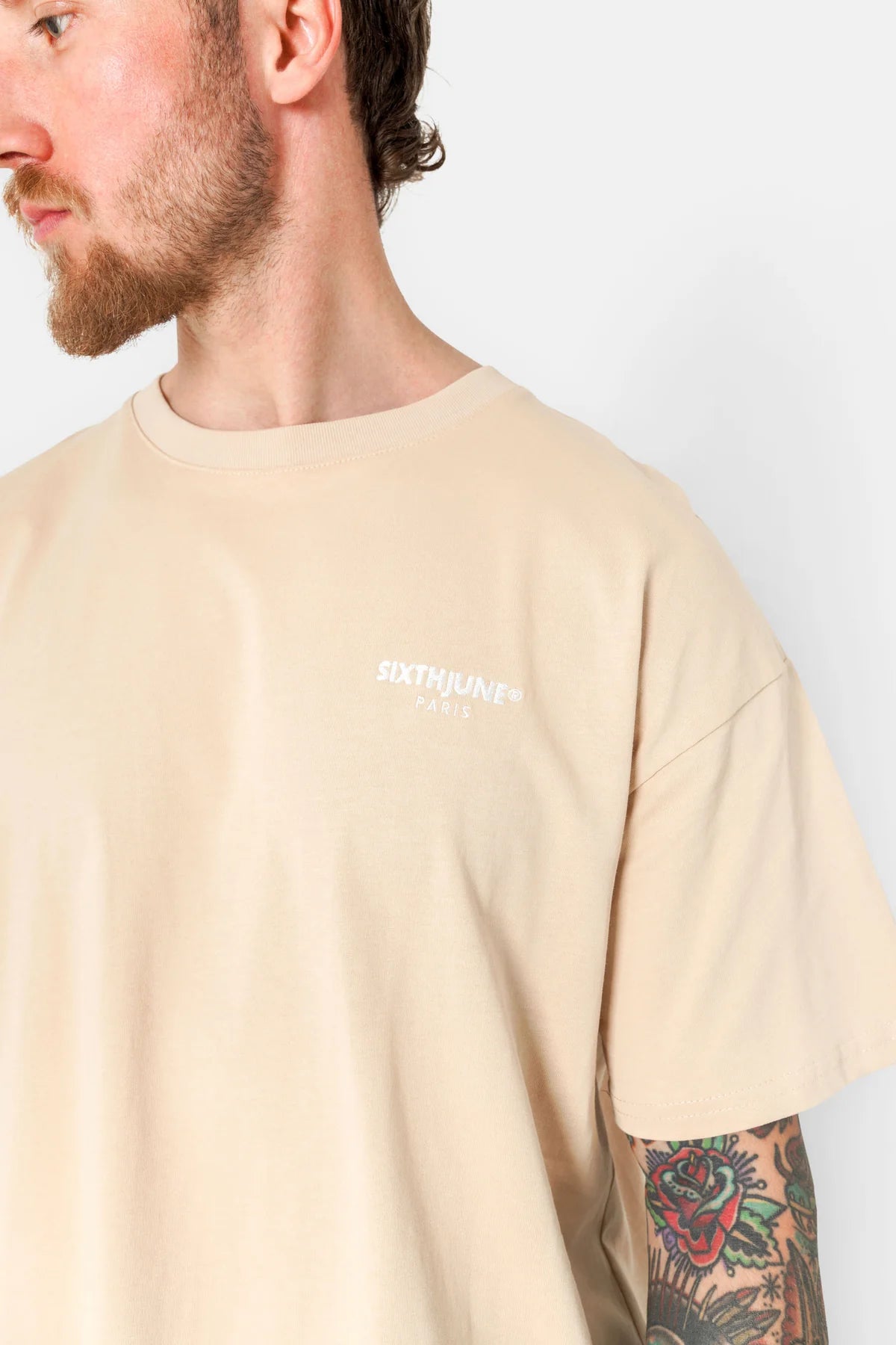 T-shirt Sixth June logo essentiel Beige