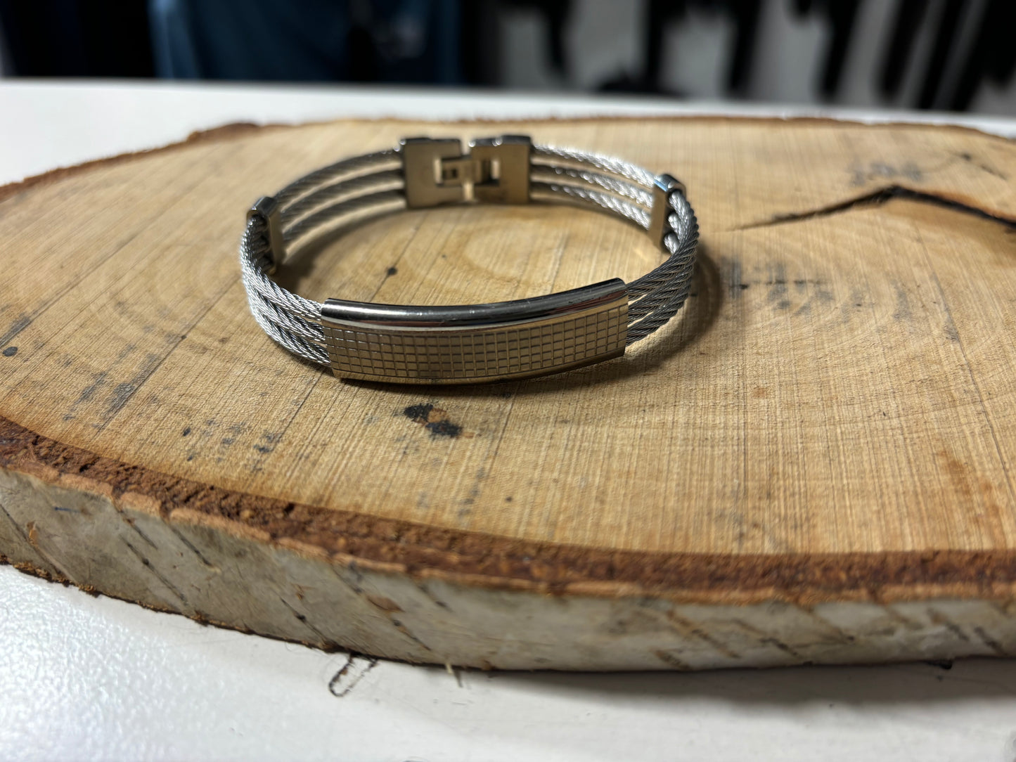 Bracelet câble Acier inoxydable Argenté