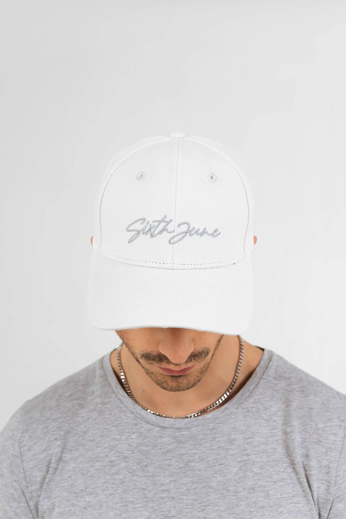 Casquette Sixth June logo signature Blanc