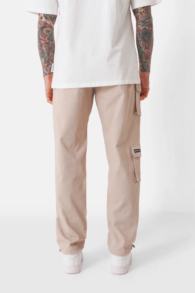 Pantalon cargo Sixth June multi poches twill Beige