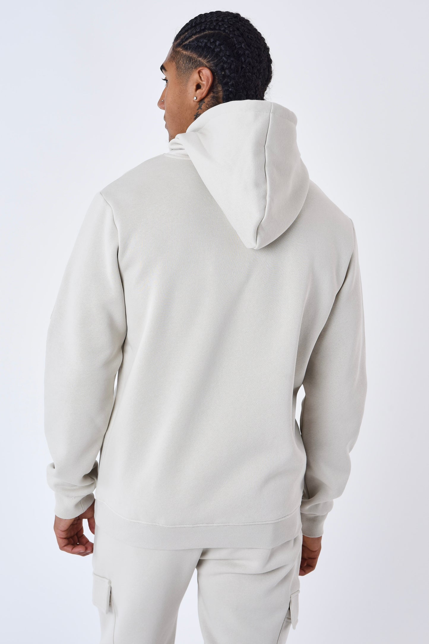 Sweat capuche Project X Paris techwear beige