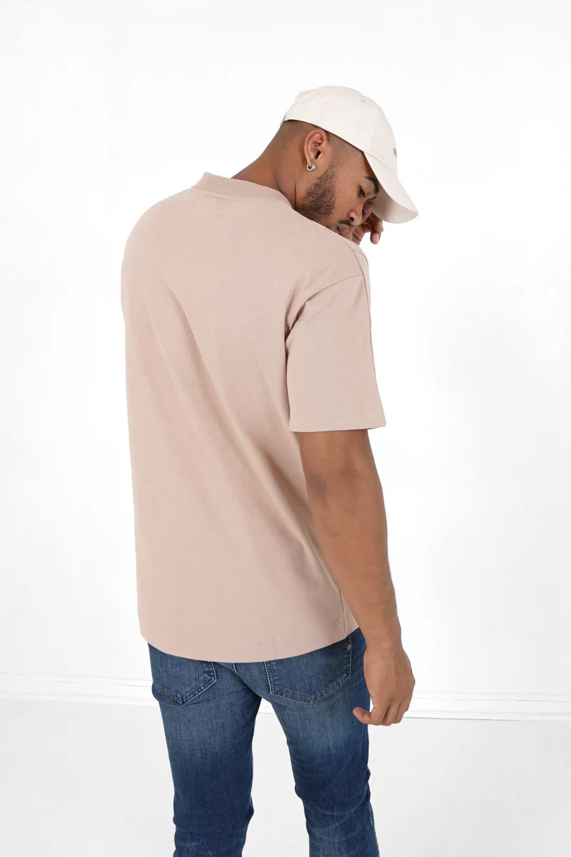 T-shirt Sixth June logo brodé beige