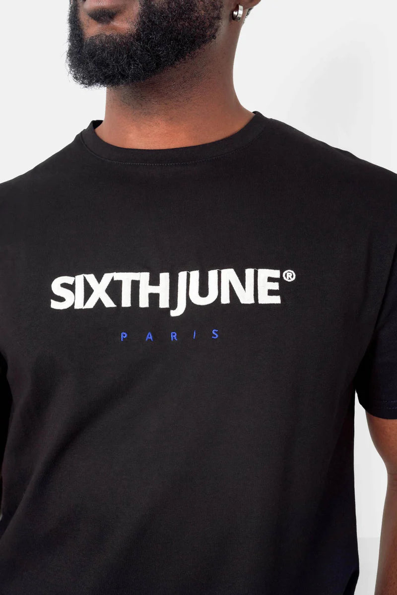 T-shirt Sixth June logo brodé Noir