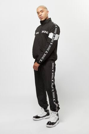 Veste retro tape Karl Kani  noir