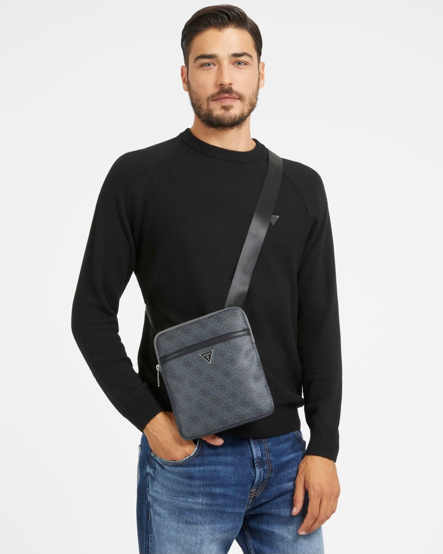 Mini sac Guess à bandoulière vezzola smart noir