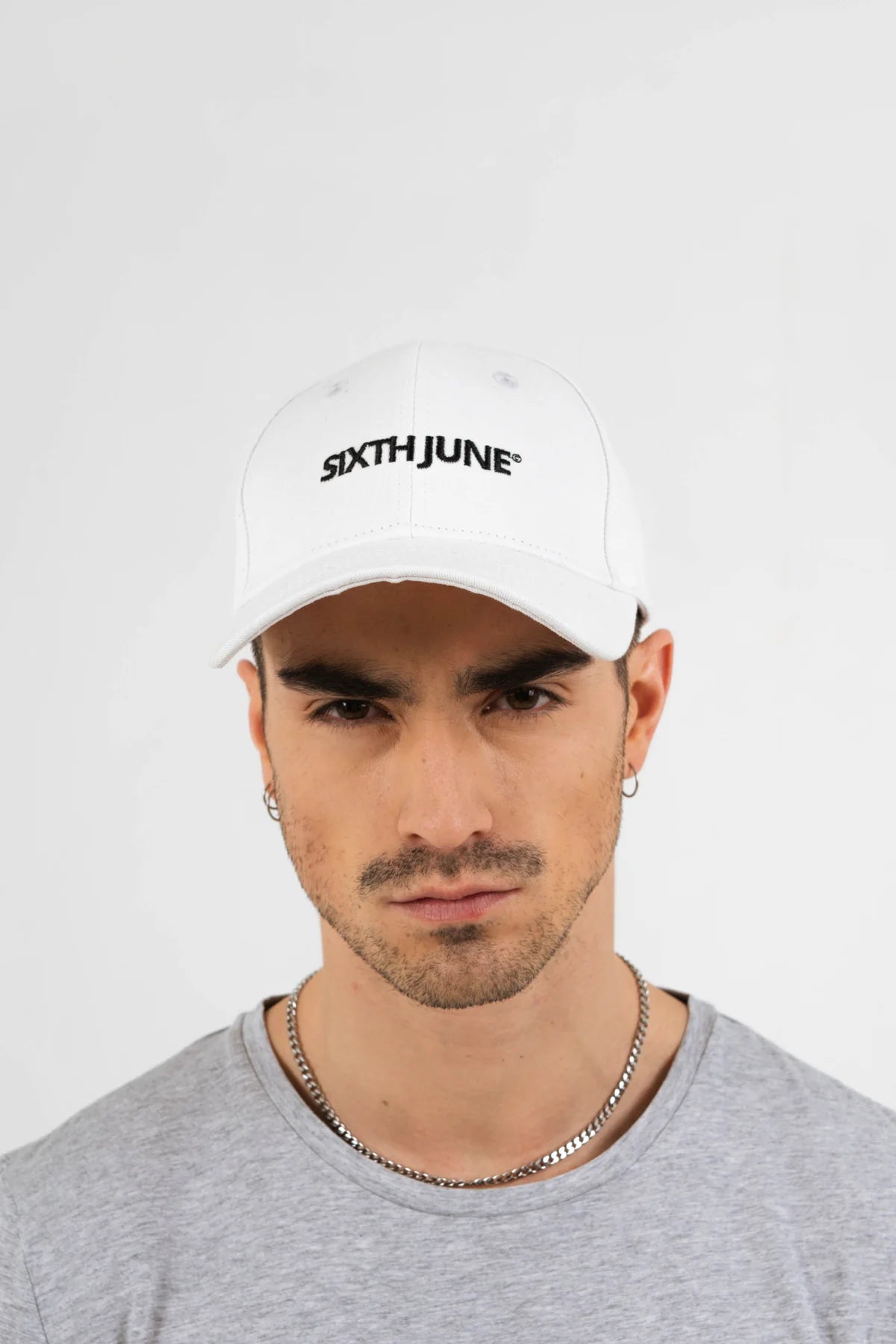 Casquette logo Sixth June blanc