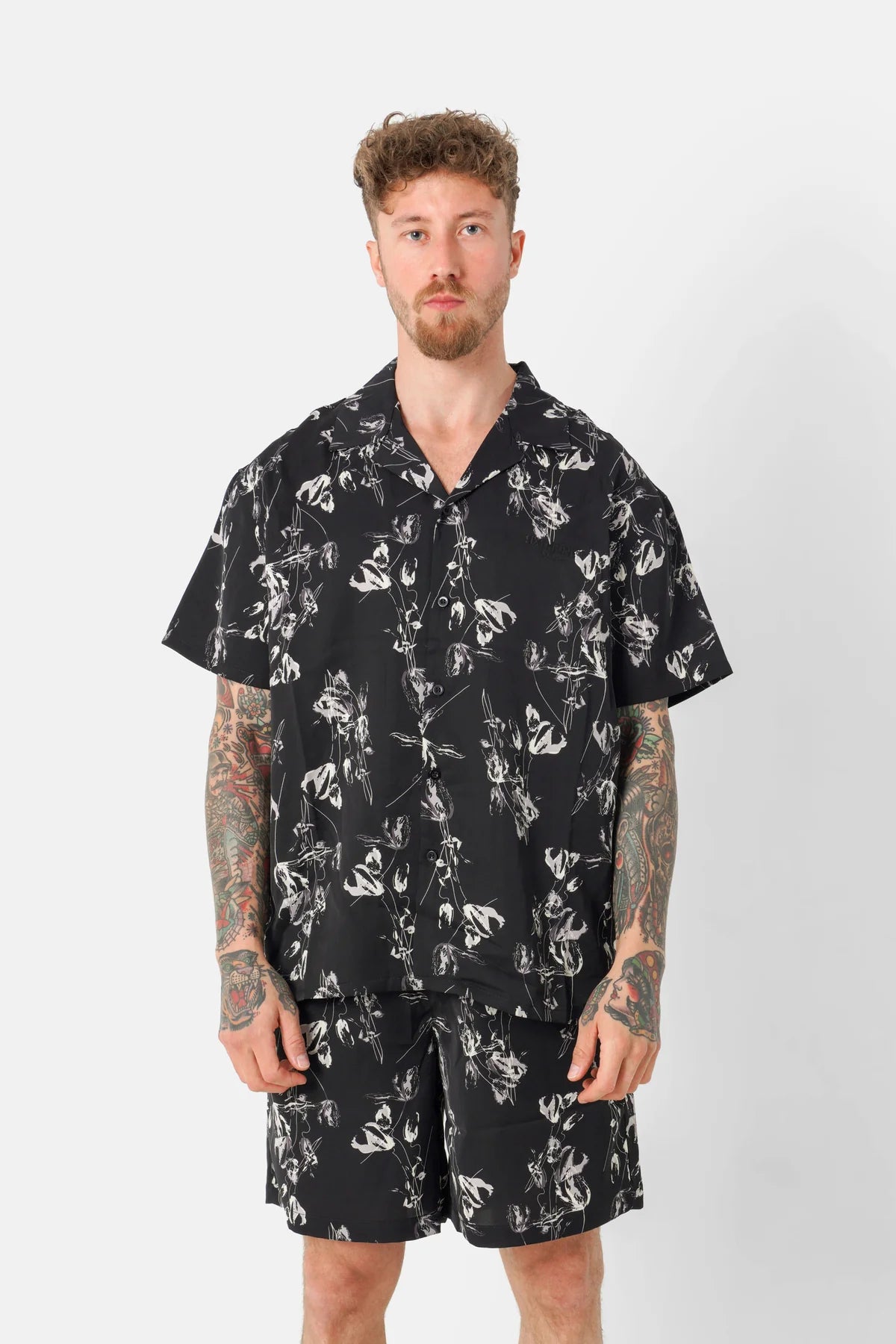 Chemise Sixth June fluide imprimé floral Noir