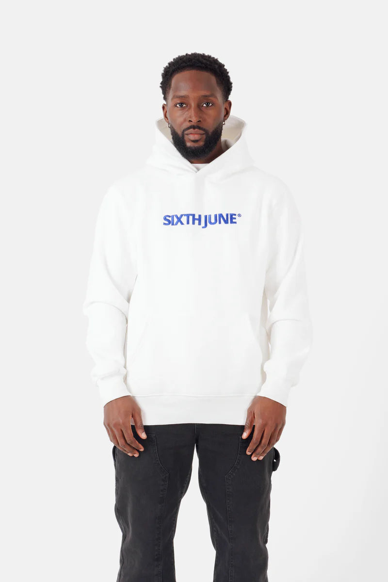 Sweat Sixth June molletonné logo bicolore Blanc